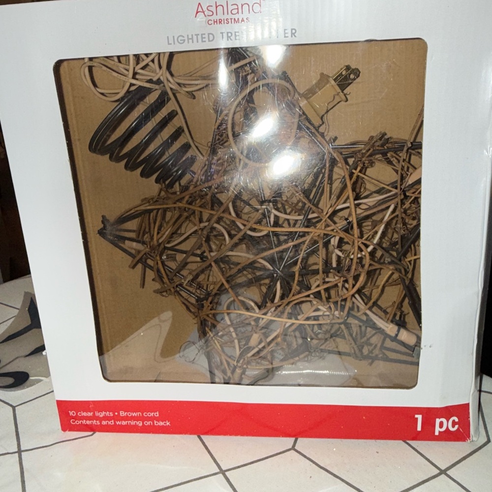 Ashland Rustic Star Tree Topper with Lights